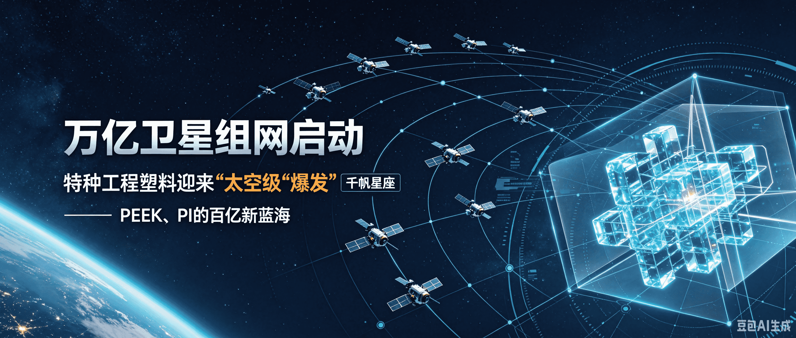 万亿卫星组网启动,特种工程塑料迎来“太空级”爆发——从“千帆星座”看PEEK PI的百亿新蓝海